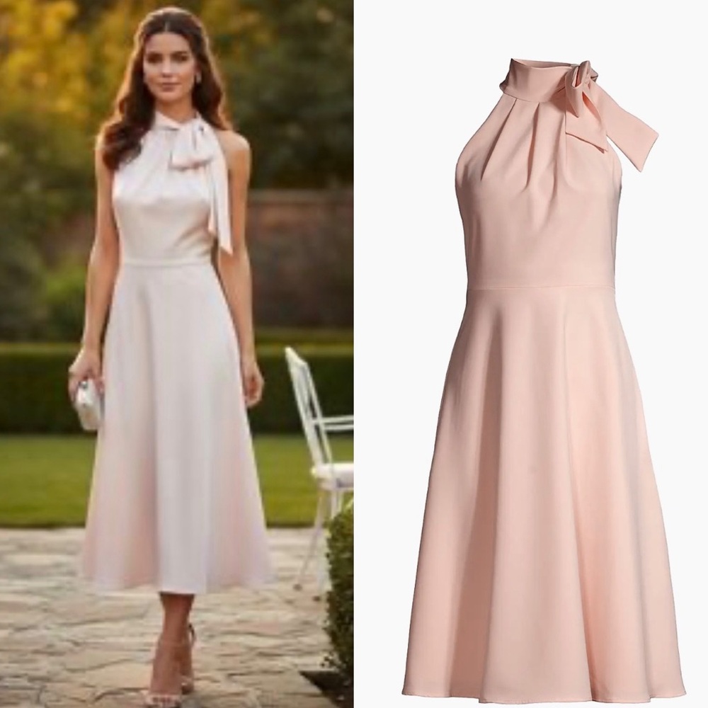 NEW Black Halo $375 Audrey Dress in Blush Size‎ 14